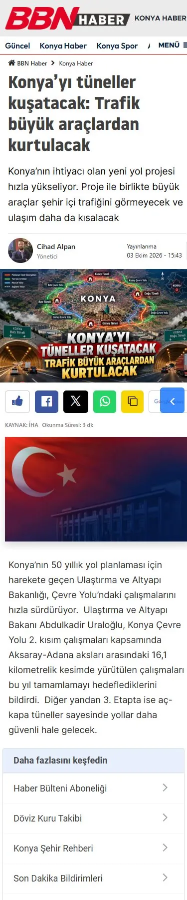 BBN Haber — Haber detayı mobil ekranı