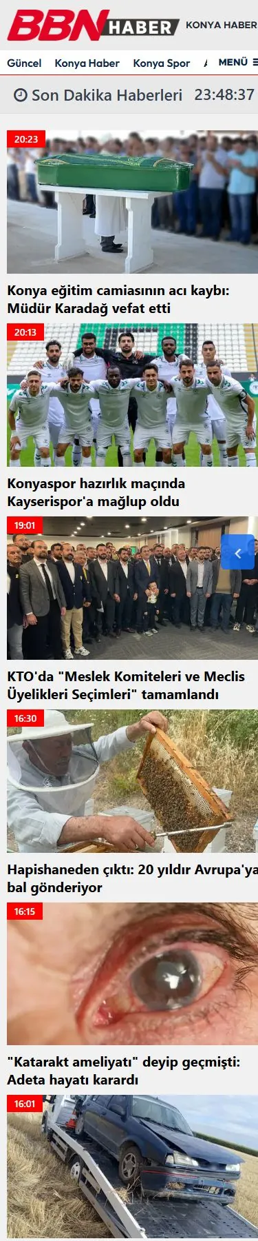 BBN Haber — Son dakika mobil ekranı