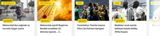 Kaydırmalı Kutu Manşet · V2 modülünün 12 sütun · Tam genişlik grubundaki gerçek görünümü