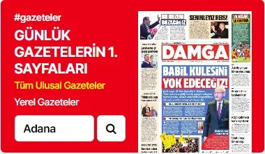 Günlük Gazeteler modülünün 4 sütun · Üçlü düzen grubundaki gerçek görünümü