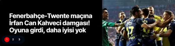 Ana ve Yan Manşet modülünün 9 sütun · Geniş içerik grubundaki gerçek görünümü