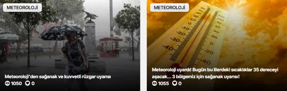 İkili Haber Alanı modülünün 9 sütun · Geniş içerik grubundaki gerçek görünümü