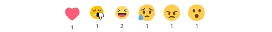 Emoji Tepkileri modülünün Haber detayı modülleri grubundaki gerçek görünümü