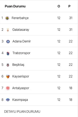 Puan Durumu Göstergesi modülünün Yan sütun modülleri grubundaki gerçek görünümü