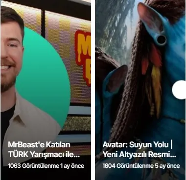 Dikey Haber Listesi modülünün Yan sütun modülleri grubundaki gerçek görünümü